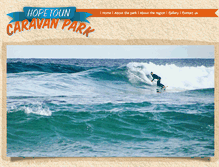 Tablet Screenshot of hopetouncaravanpark.com